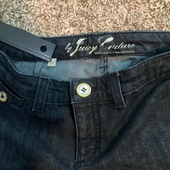Juicy Couture Dark Wash Blue Skinny Leg Jeans Size 29 - Picture 3 of 7